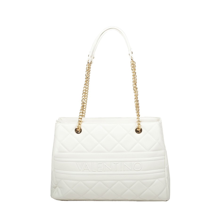 Femme Valentino Sac Porte Epaule | Sac Shopping Matelasse Ada Valentino Blanc