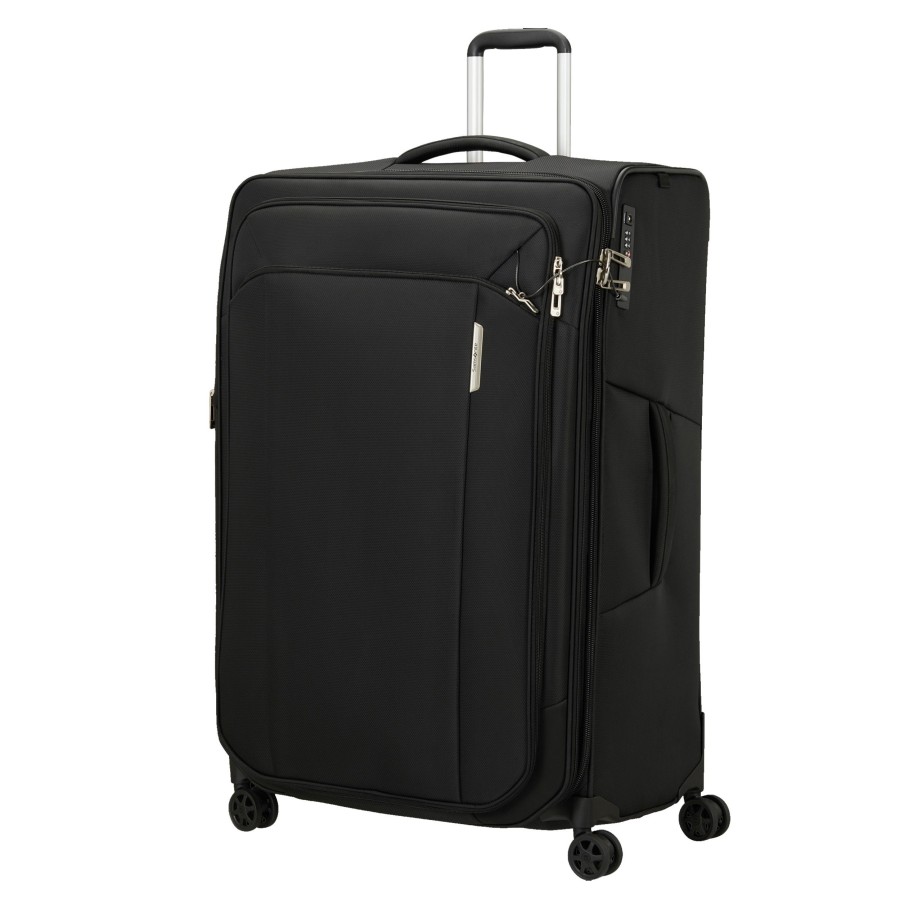 Bagages Samsonite Valise 4 Roues Souple | Grande Valise 82Cm Respark Samsonite Noir