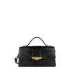 Femme Lancaster Sac Porte Main | Sac Baguette En Cuir Exotic Ily Lancaster Noir