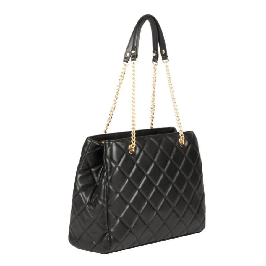 Femme Valentino Sac Porte Epaule | Sac Shopping Matelasse Ada Valentino Noir