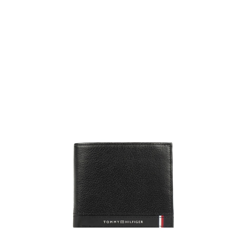 Homme Tommy Hilfiger Portefeuille | Portefeuille En Cuir Th Central