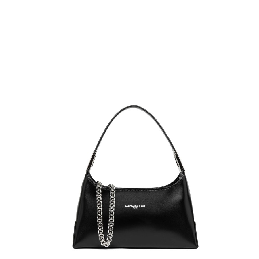 Femme Lancaster Sac Porte Main | Sac A Main Baguette En Cuir Suave Ace Lancaster Noir