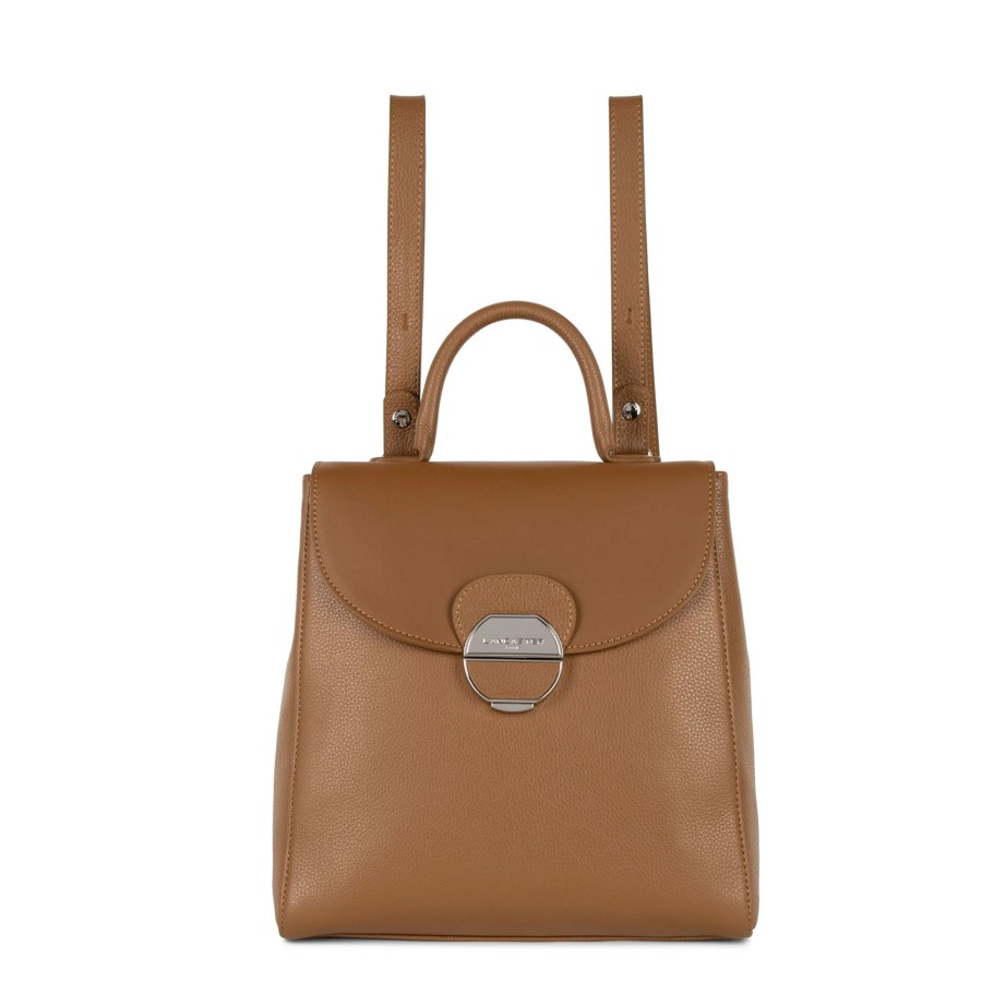 Femme Lancaster Sac A Dos | Sac A Dos En Cuir Pia Lancaster Camel