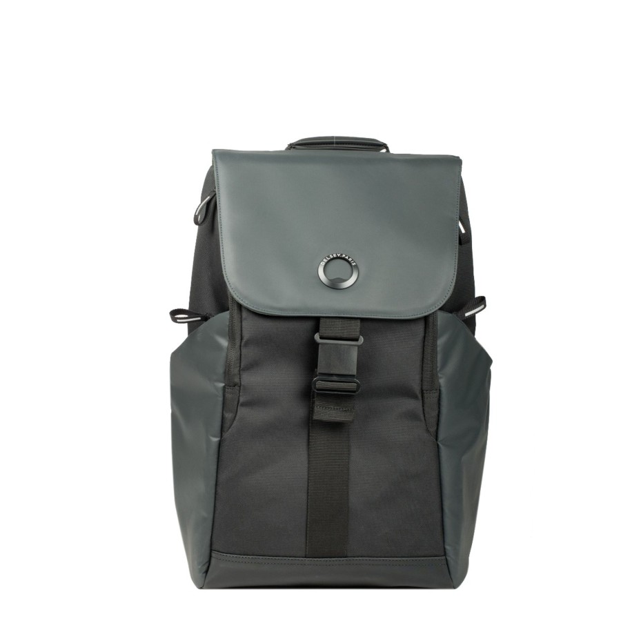 Homme Delsey Sac A Dos | Sac A Dos Securflap Delsey Noir