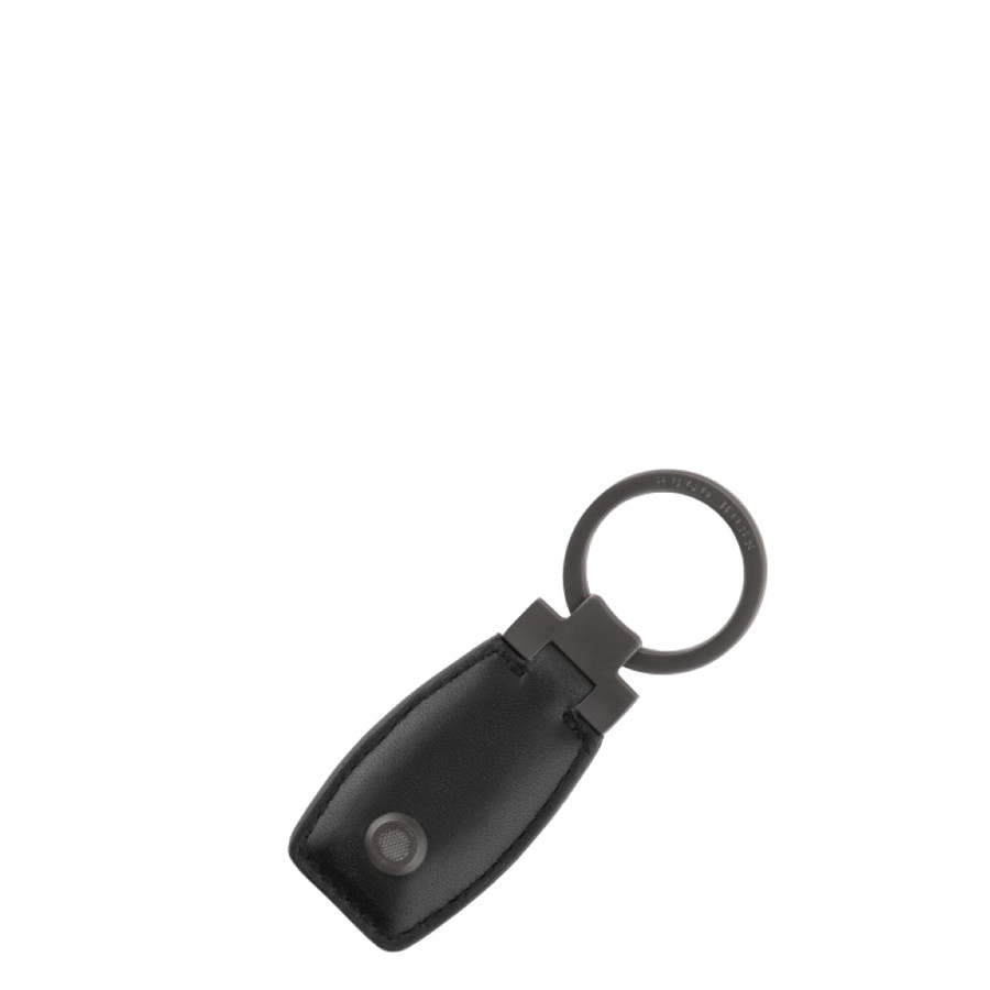 Homme Hugo Boss Porte Clefs | Porte Clefs Cuir Metal Executive Hugo Boss