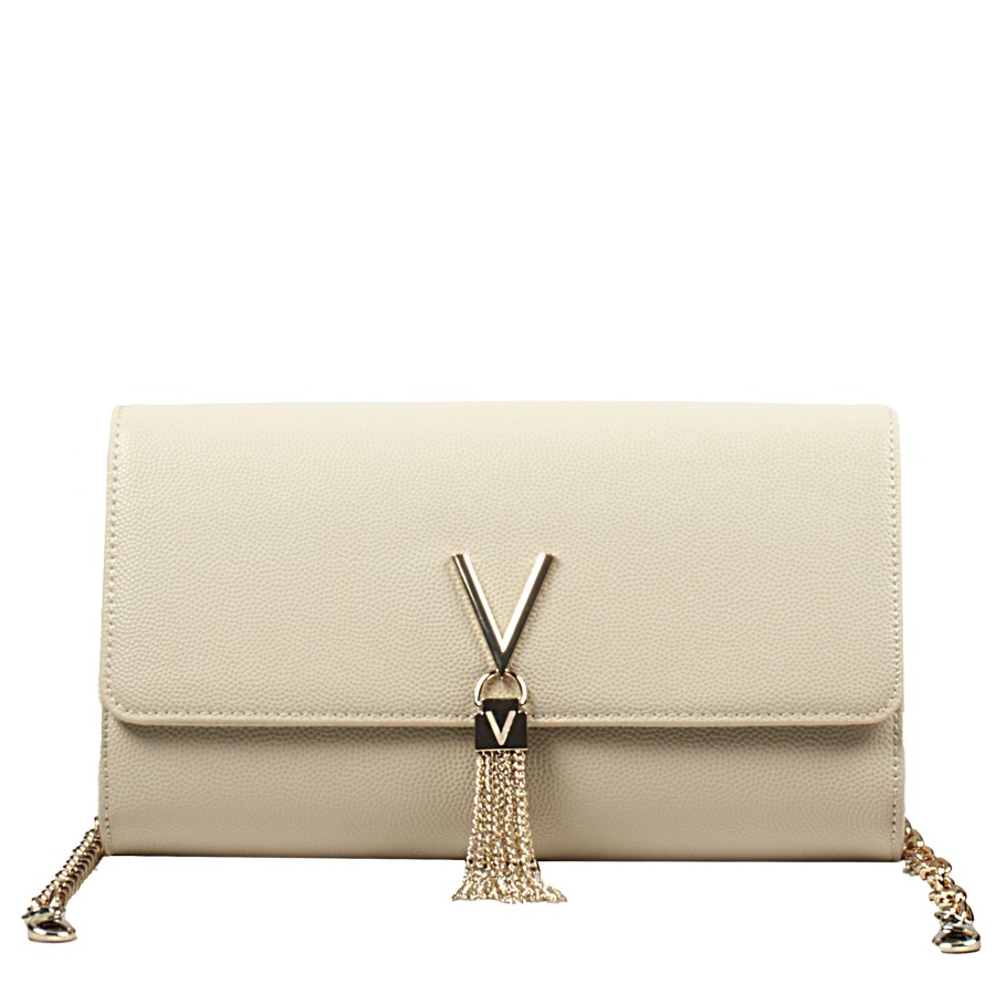 Femme Valentino Pochette | Pochette Divina Valentino Ecru