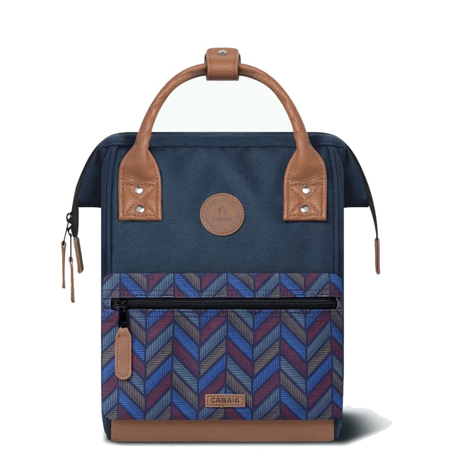 Femme Cabaia Sac A Dos | Petit Sac A Dos 12L Chicago Adventurer Mini Cabaia Bleu Marine