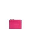 Femme Lancaster Porte Cartes | Porte Cartes En Cuir Paris Pm Lancaster Rose