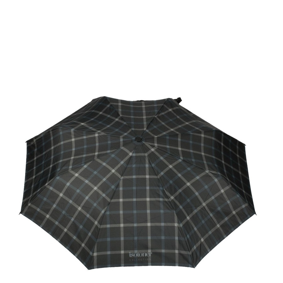 Homme Isotoner Parapluies | Parapluie Pliant Automatique Crook X-Tra Solide