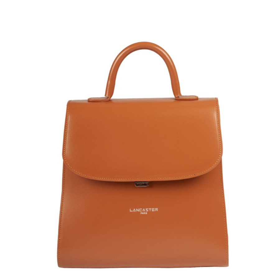 Femme Lancaster Sac A Dos | Sac A Dos En Cuir Suave Even Lancaster Camel