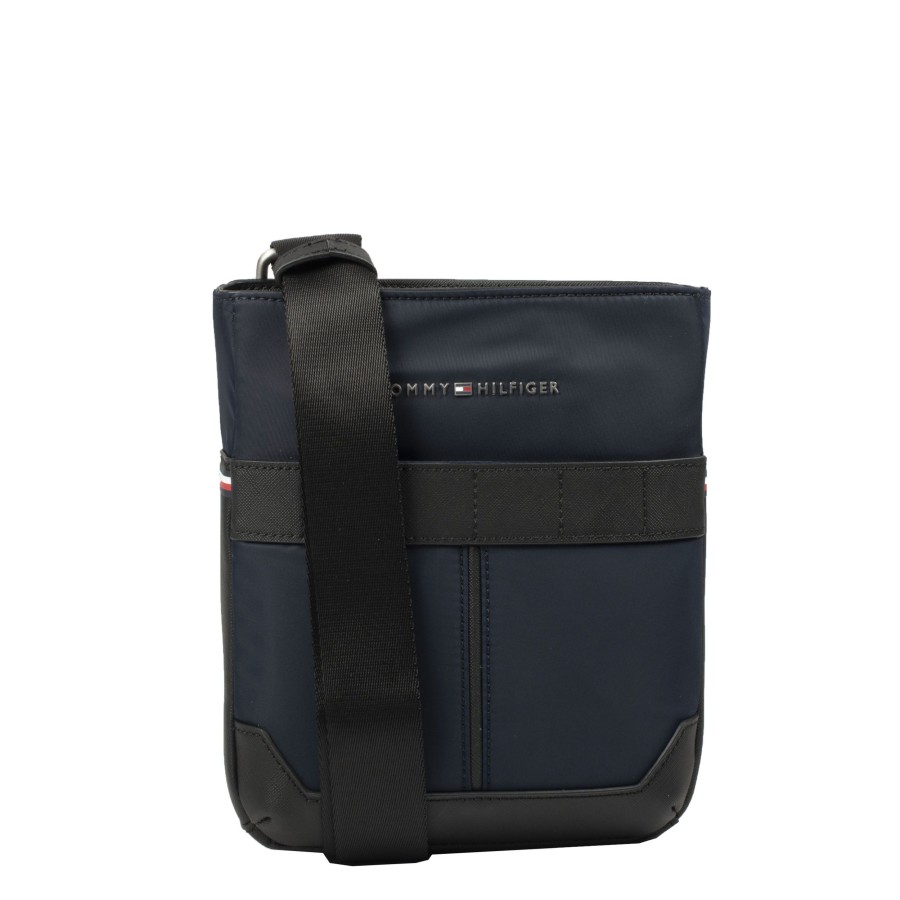 Homme Tommy Hilfiger Sacoche Bandouliere | Sacoche Marine Th Elevated Tommy Hilfiger Bleu Marine