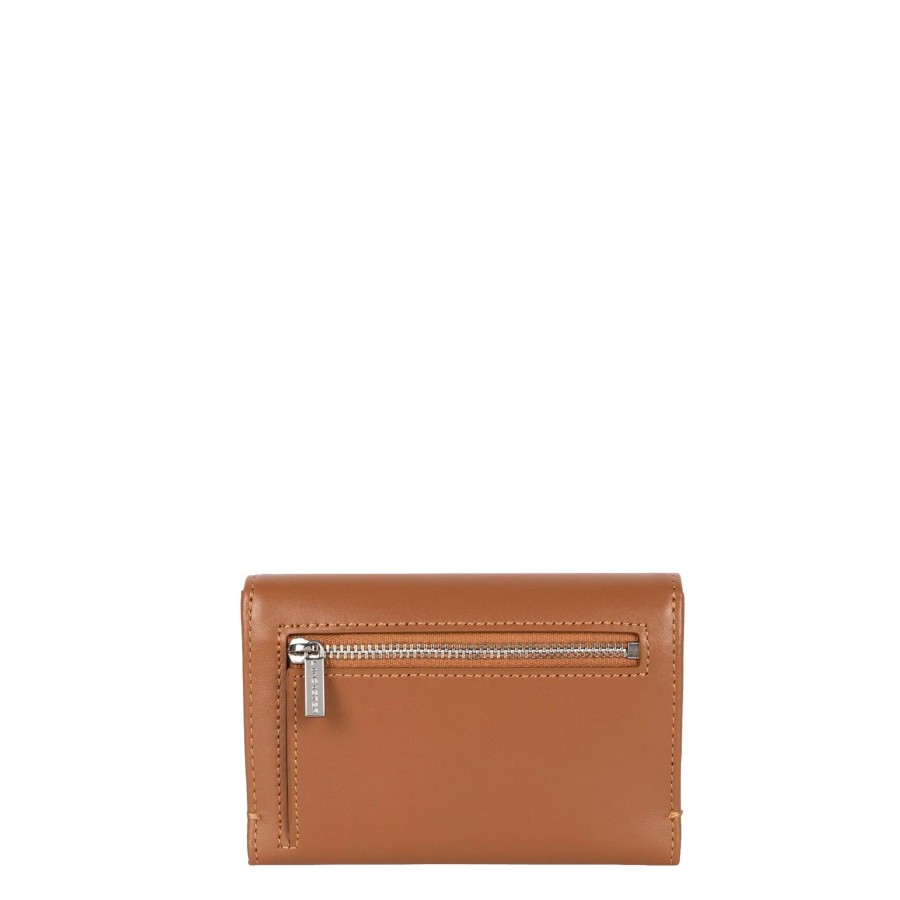 Femme Lancaster Porte Cartes | Porte Cartes En Cuir Paris Pm Lancaster Camel