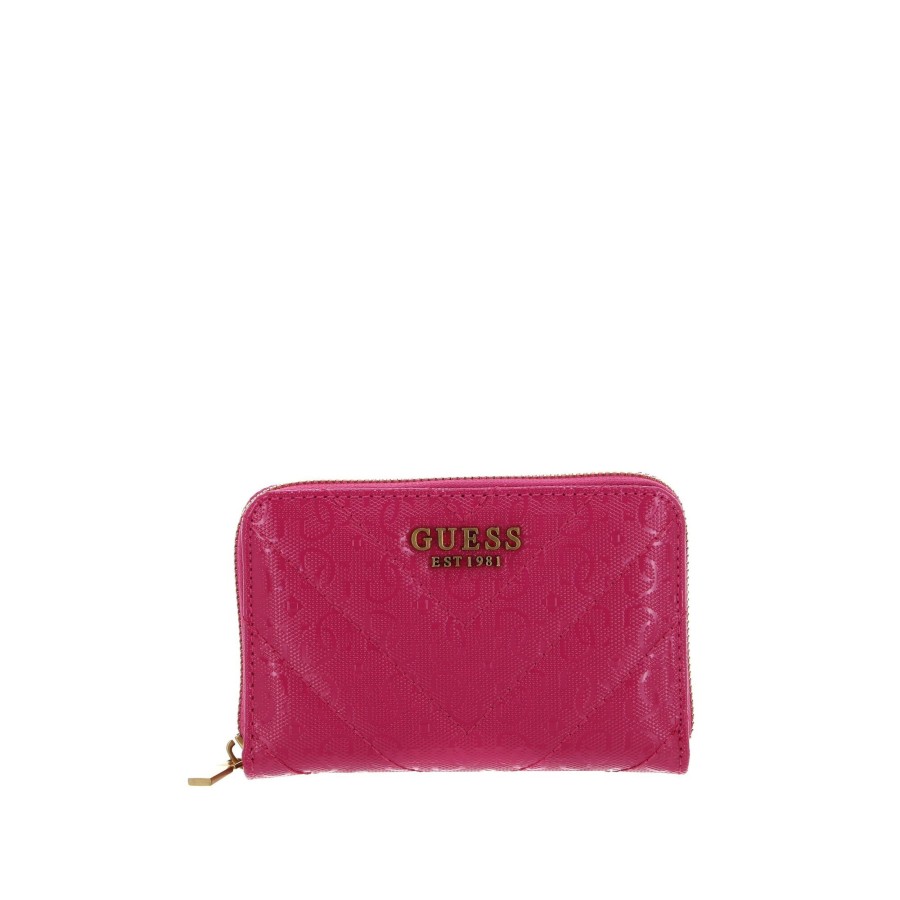 Femme Guess Portefeuille | Porte Monnaie Jania Guess Rose