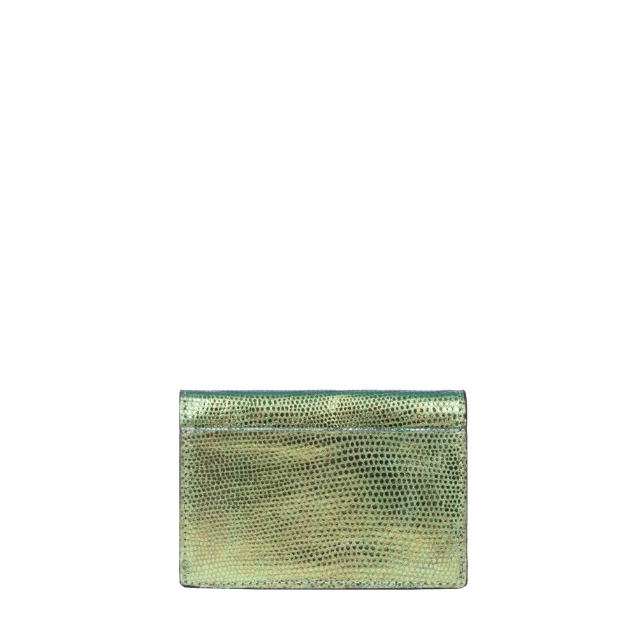 Femme Lancaster Porte Cartes | Porte Cartes En Cuir Noholita Night Lancaster Vert