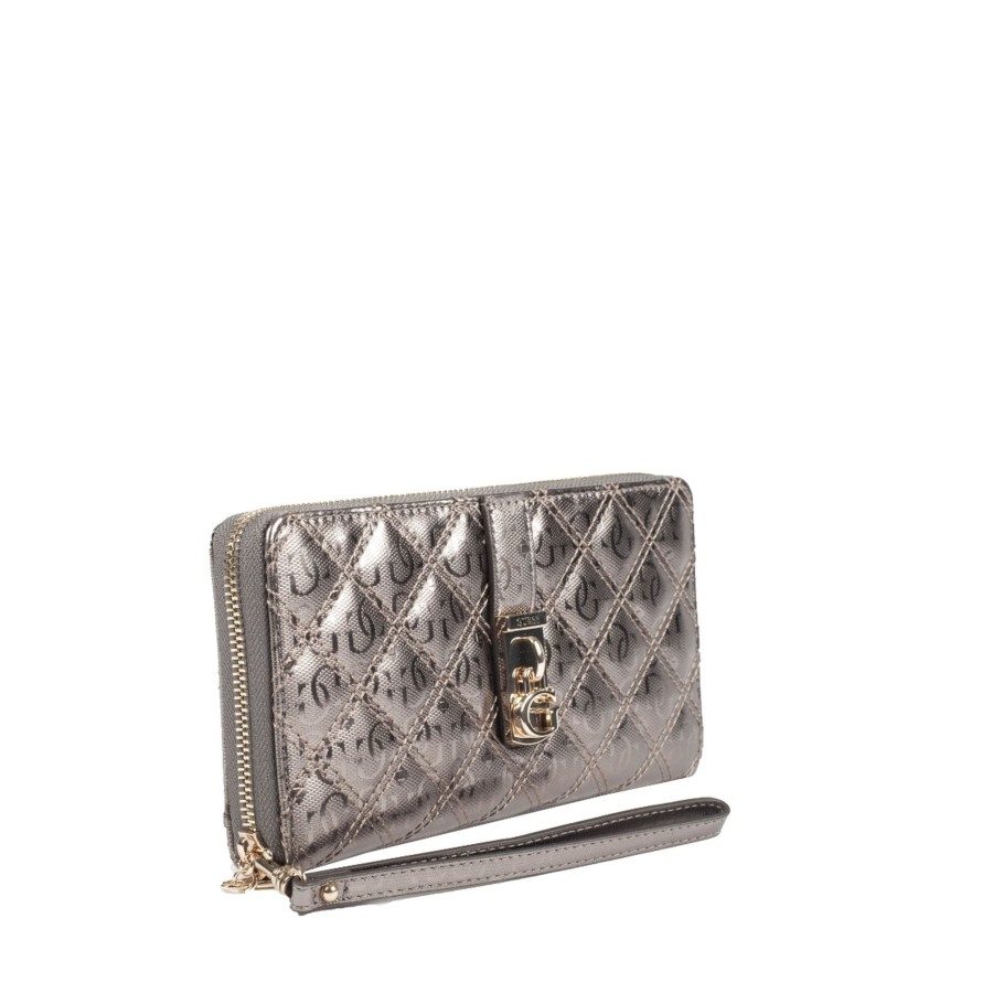 Femme Guess Portefeuille | Compagnon Pewter Gaia Slg