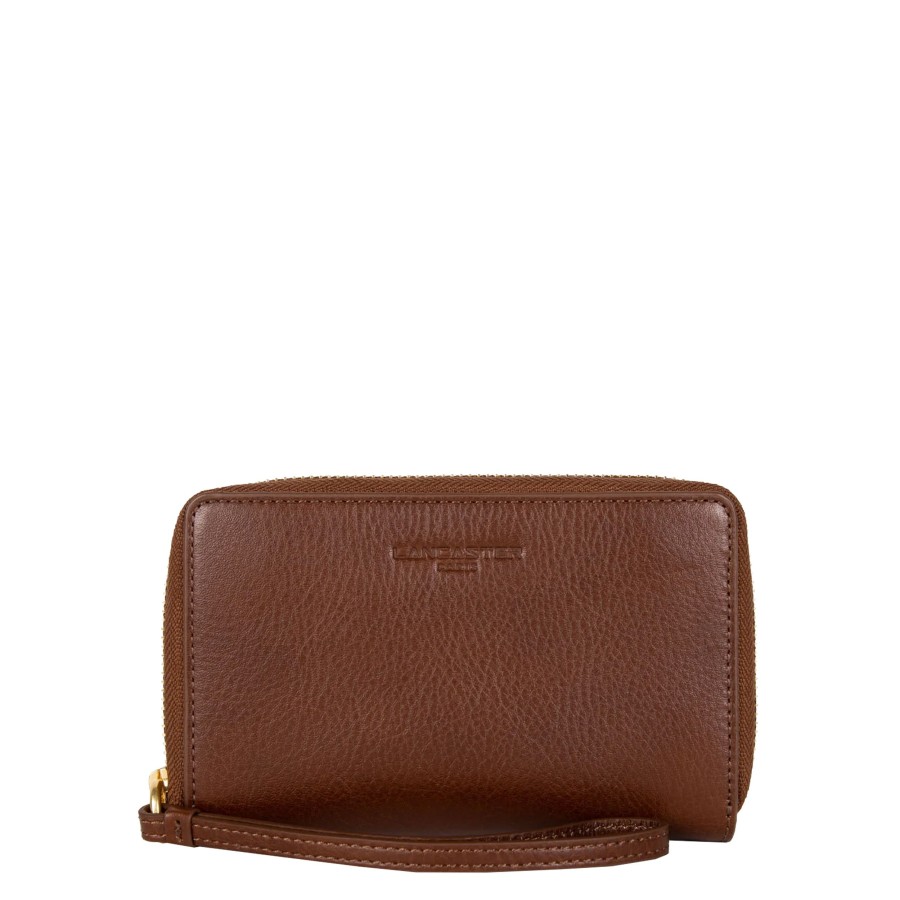 Femme Lancaster Portefeuille | Portefeuille Cuir Legende Lancaster Cognac