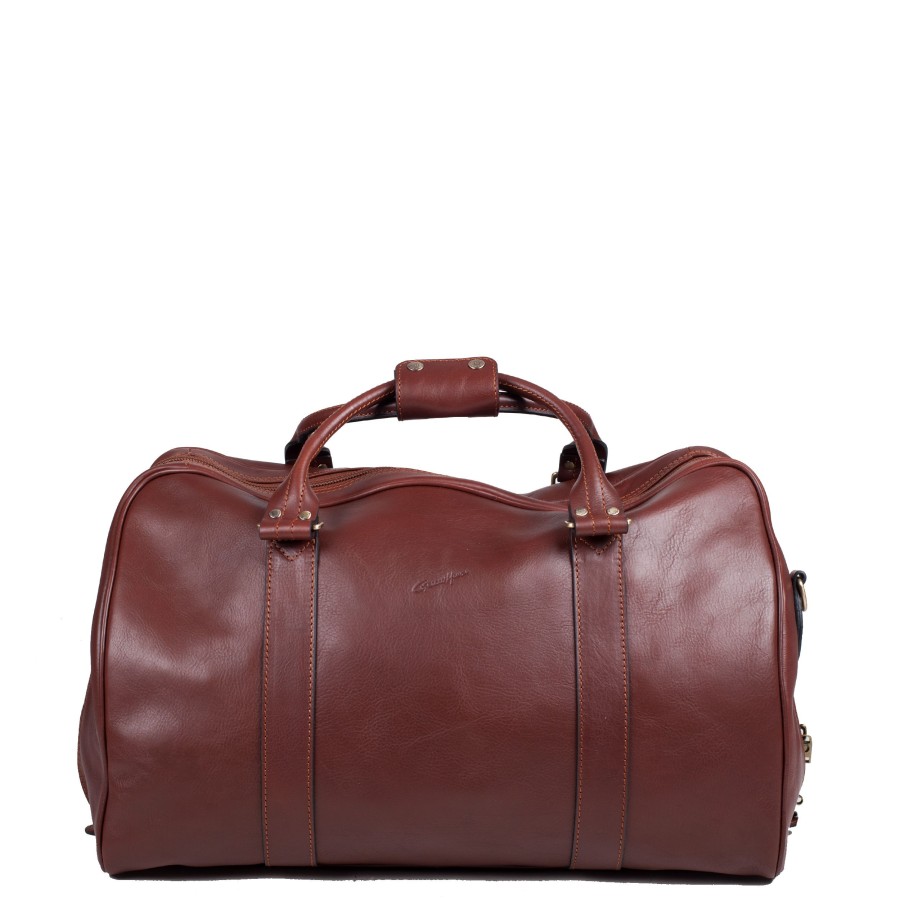 Homme Gerard Hénon Sac De Voyage | Sac De Voyage Cabine En Cuir Arizona 48Cm