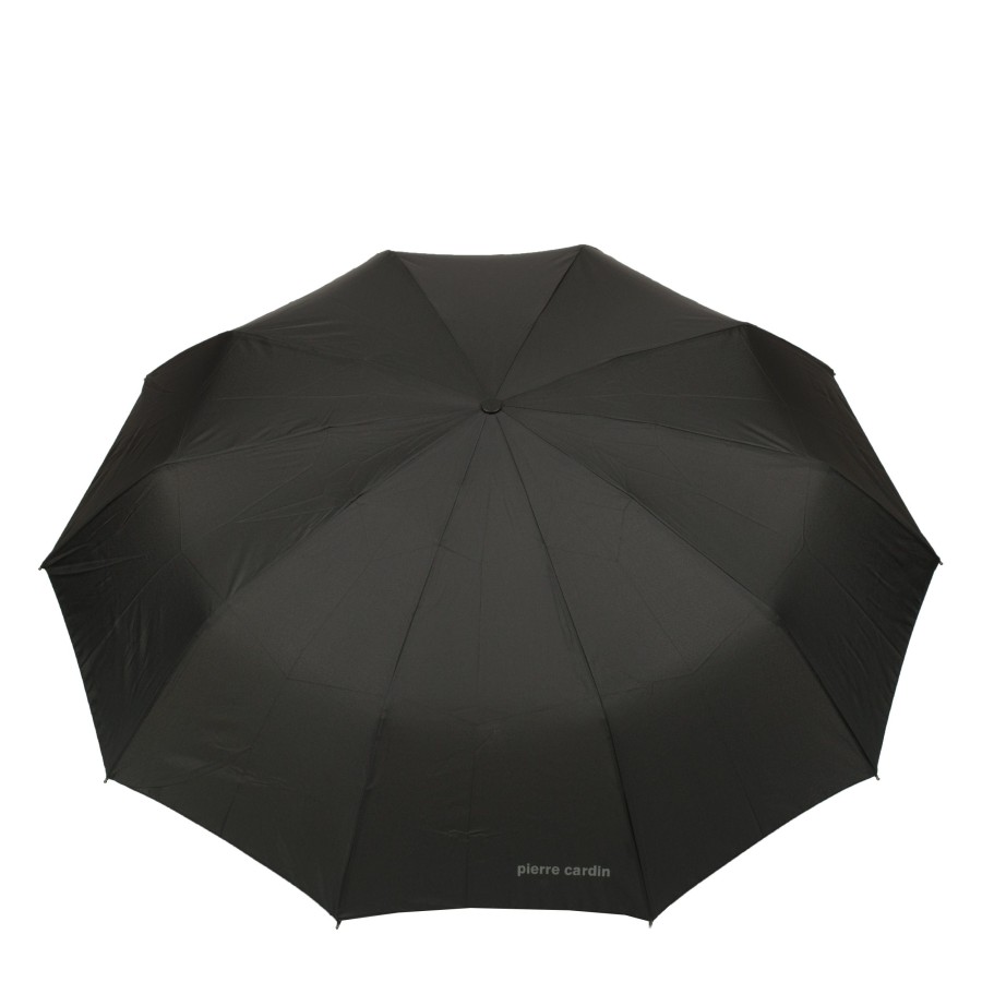 Homme Pierre Cardin Parapluies | Parapluie Pliant Noir