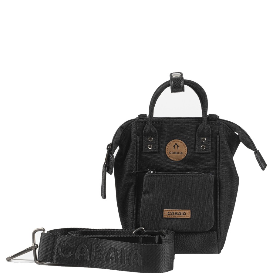 Femme Cabaia Sac Porte Bandouliere / Porte Travers | Sac A Bandouliere Nano Berlin Cabaia Noir