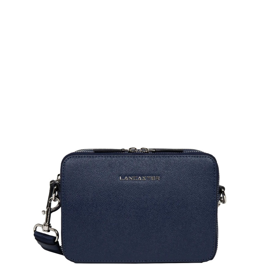 Homme Lancaster Sacoche Bandouliere | Sacoche En Cuir Delphino Lucas Lancaster Bleu