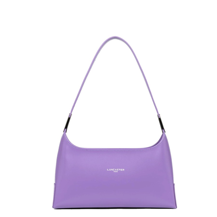 Femme Lancaster Sac Porte Epaule | Sac Baguette En Cuir Suave Ace Lancaster Violet