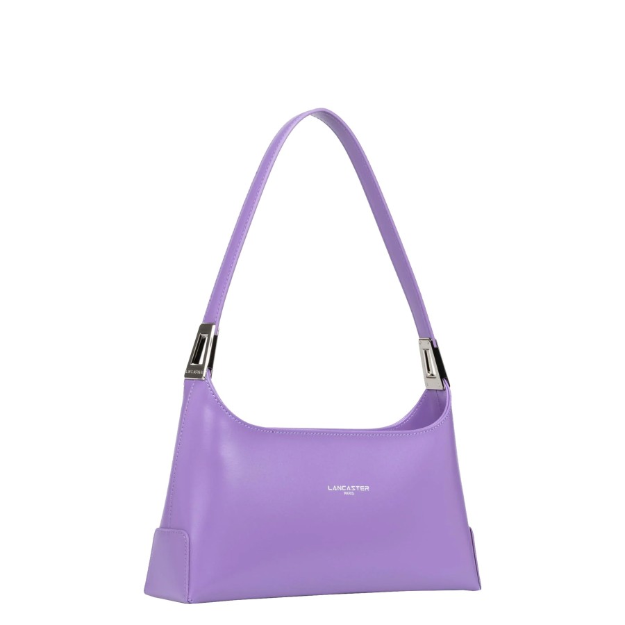 Femme Lancaster Sac Porte Epaule | Sac Baguette En Cuir Suave Ace Lancaster Violet