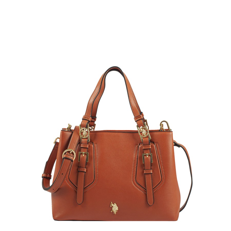 Femme Us Polo Sac Porte Main | Sac A Main Forest Us Polo Camel