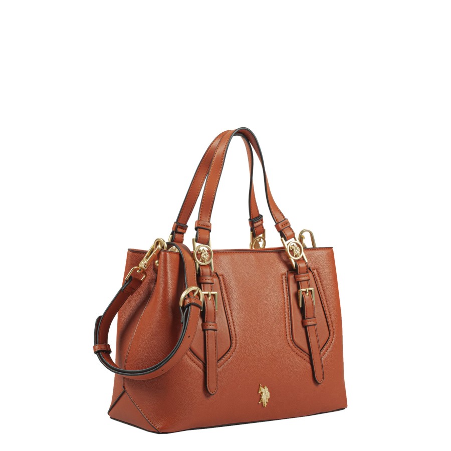 Femme Us Polo Sac Porte Main | Sac A Main Forest Us Polo Camel