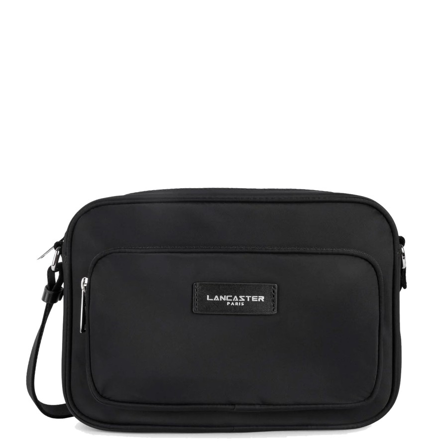 Femme Lancaster Sac Porte Bandouliere / Porte Travers | Grand Sac Travers Basic Vita Lancaster Noir