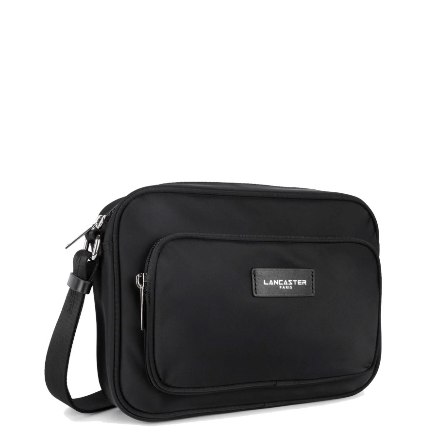 Femme Lancaster Sac Porte Bandouliere / Porte Travers | Grand Sac Travers Basic Vita Lancaster Noir