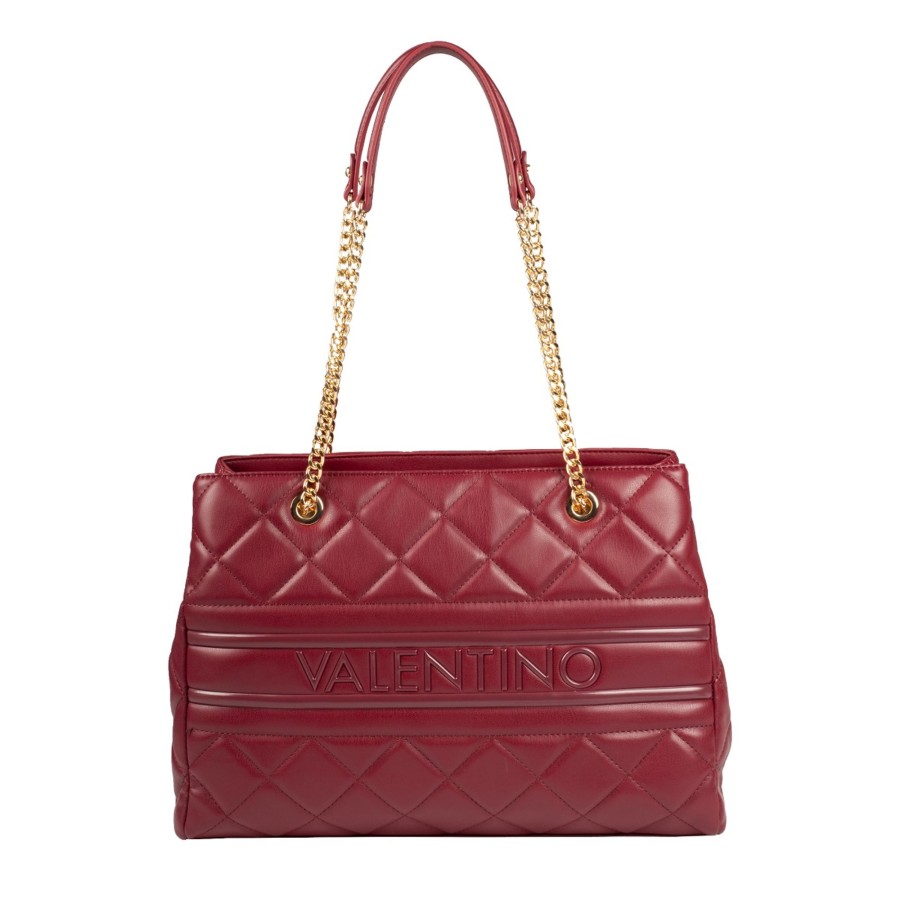 Femme Valentino Sac Porte Epaule | Sac Shopping Matelasse Ada Valentino Bordeaux