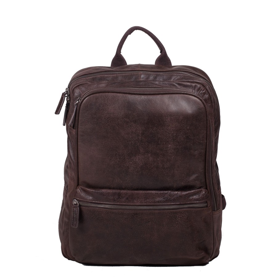 Homme Gerard Hénon Sac A Dos | Sac A Dos En Cuir Outland Ordinateur 15 Pouces