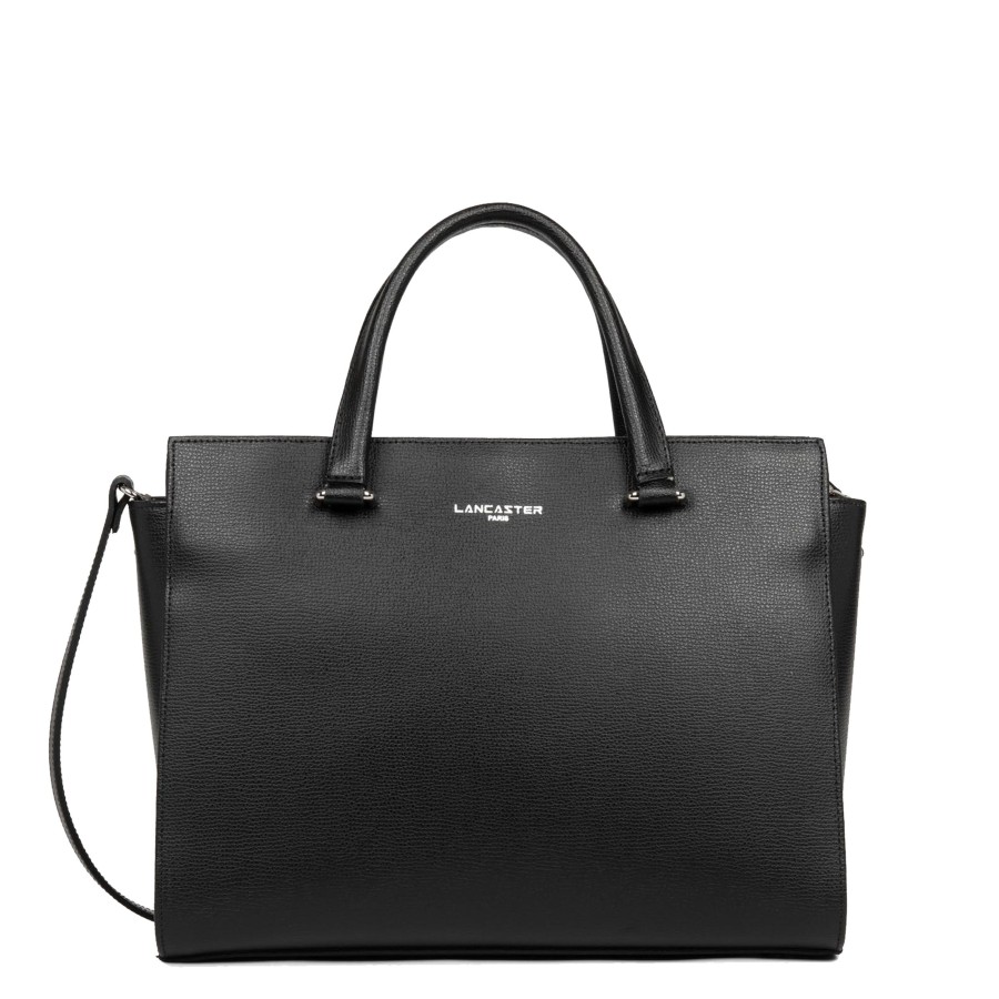 Femme Lancaster Sac Porte Main | Grand Sac A Main En Cuir Sierra Lancaster Noir