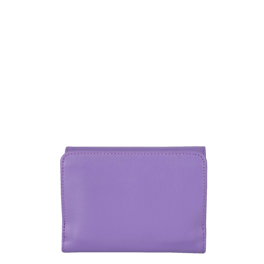 Femme Lancaster Portefeuille | Portefeuille En Cuir Paris Pm Lancaster Violet