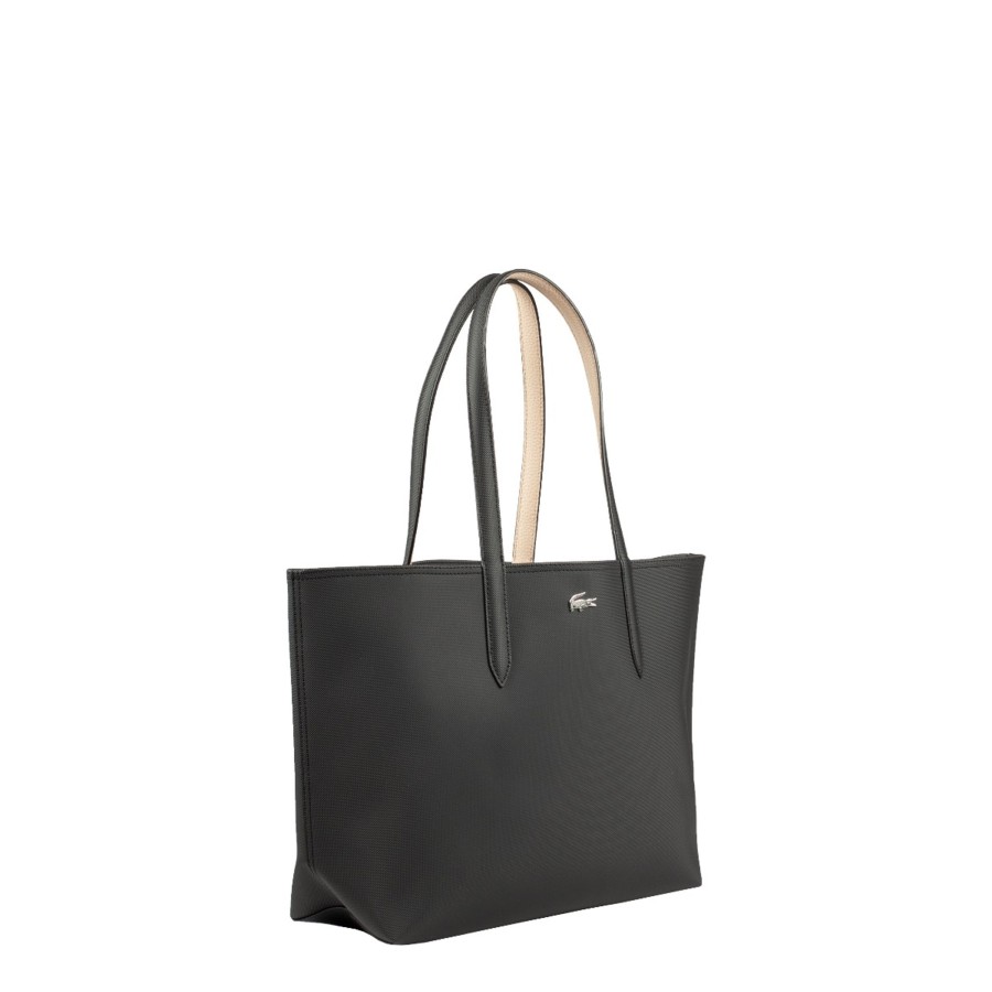 Femme Lacoste Sac Porte Epaule | Sac Shopping Reversible Bicolore Anna Lacoste