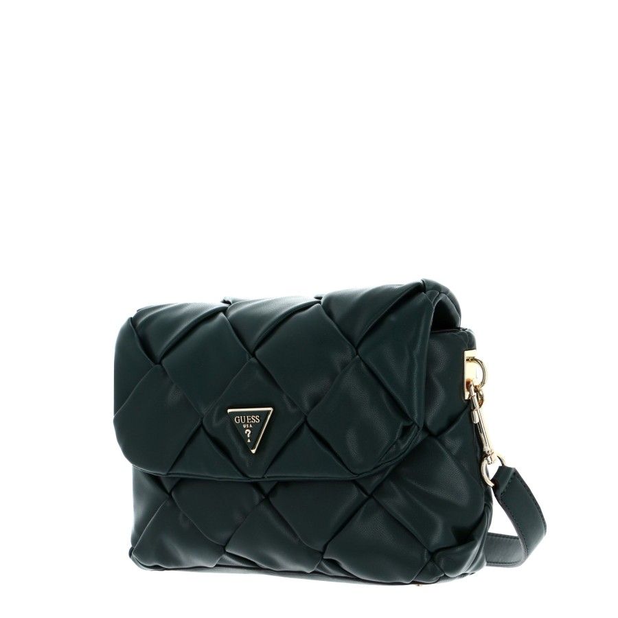 Femme Guess Sac Porte Bandouliere / Porte Travers | Sac Travers Zaina Guess Vert