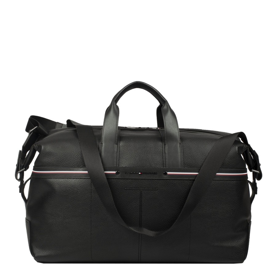 Homme Tommy Hilfiger Sac De Voyage | Sac Week End Noir Th Central Tommy Hilfiger