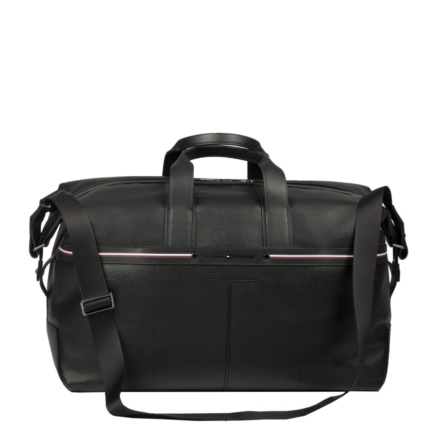 Homme Tommy Hilfiger Sac De Voyage | Sac Week End Noir Th Central Tommy Hilfiger