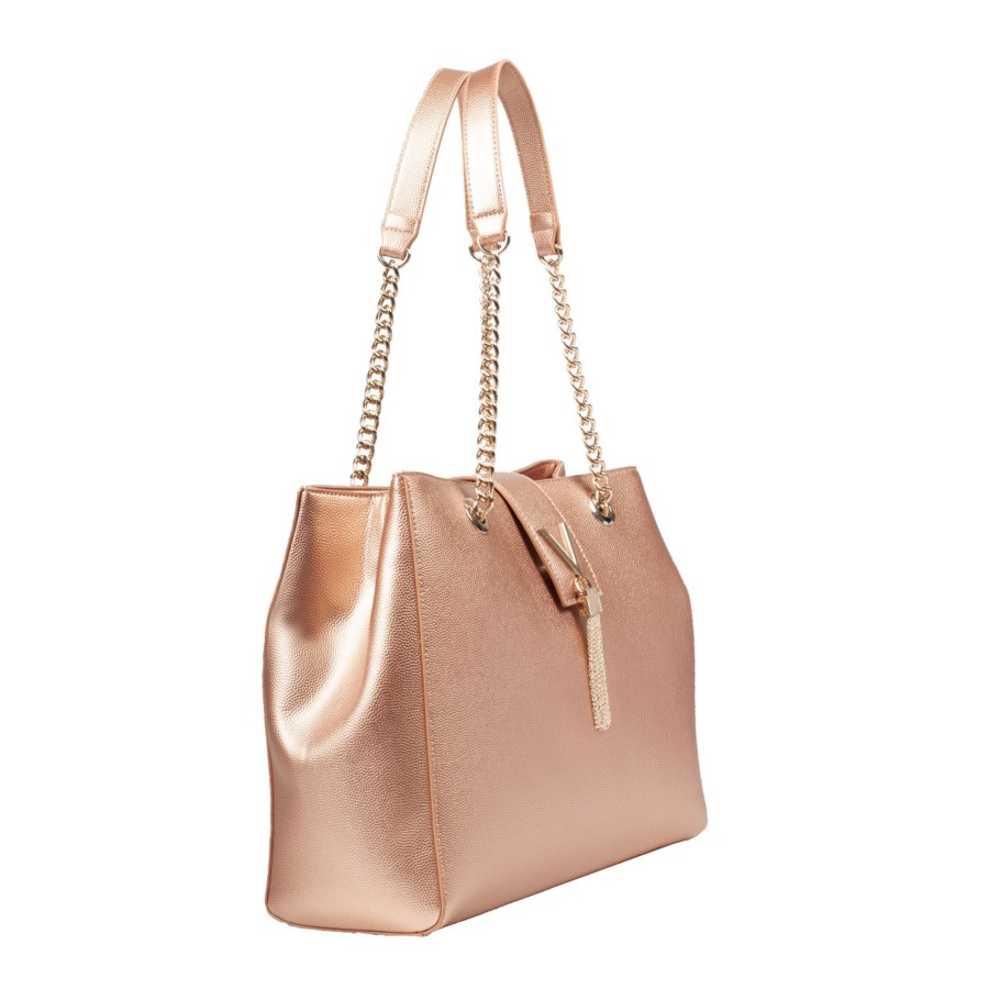 Femme Valentino Sac Porte Epaule | Sac Shopping Divina Valentino Rose Dore