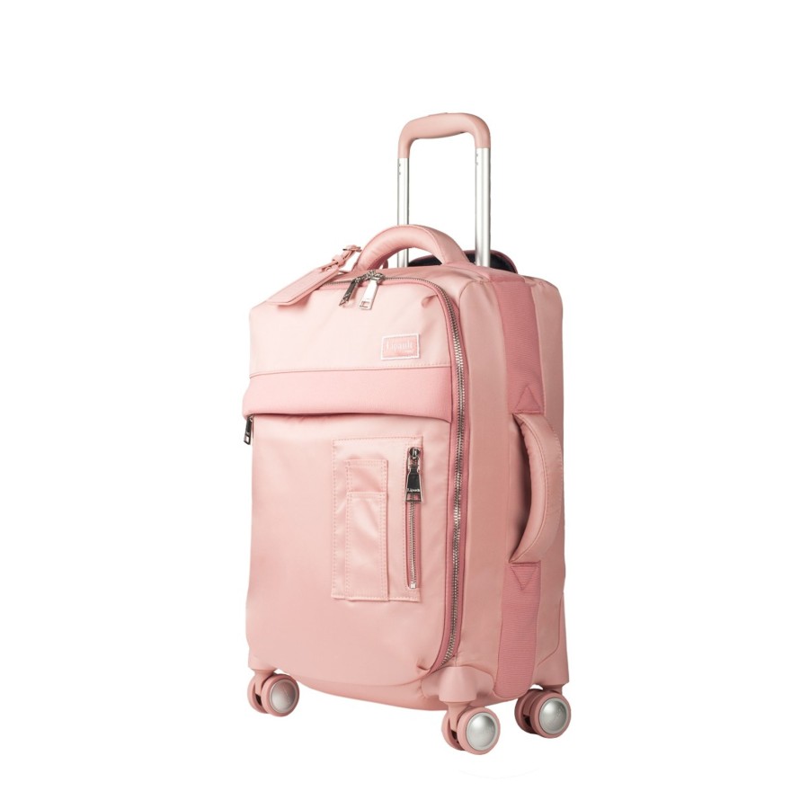 Bagages Lipault Valise 4 Roues Souple | Valise Cabine 55Cm Bomber Rose