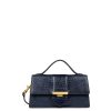 Femme Lancaster Sac Porte Main | Sac Baguette En Cuir Exotic Ily Lancaster Bleu