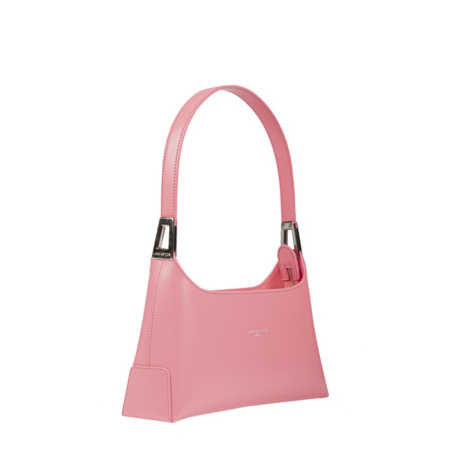 Femme Lancaster Sac Porte Epaule | Sac Baguette En Cuir Suave Ace Lancaster Rose