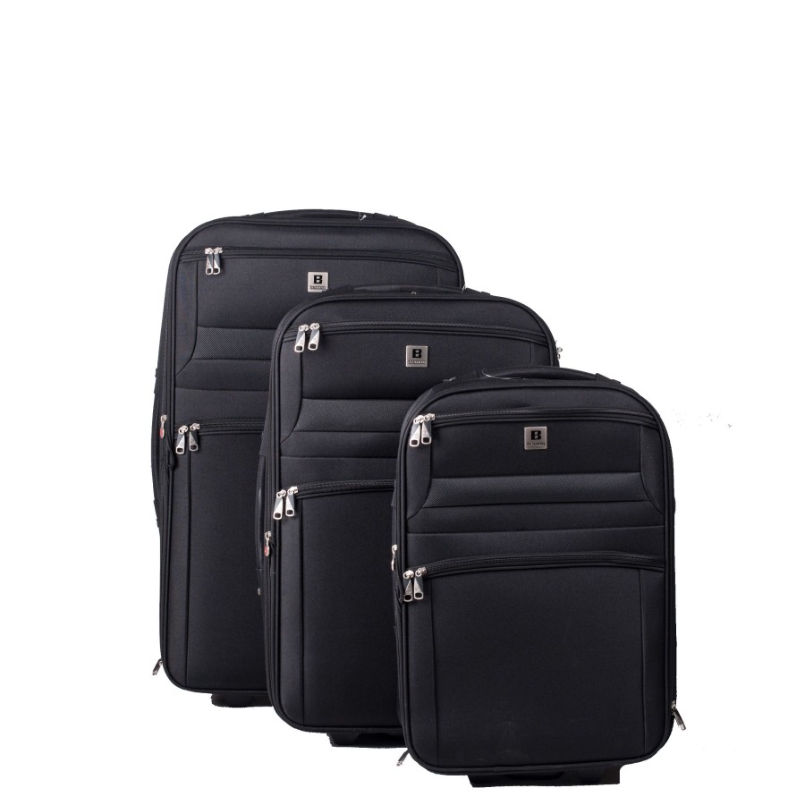 Bagages Bemon Valise 2 Roues Souple | Lot De 3 Valises 55 65 75 Cm Bemon