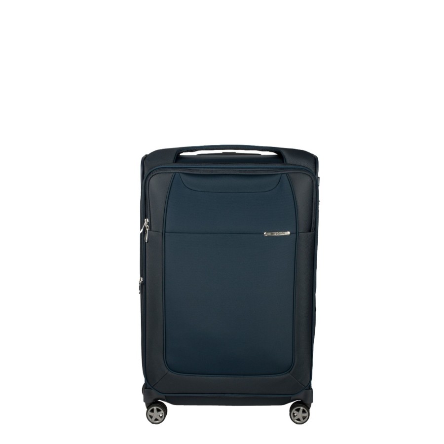 Bagages Samsonite Valise 4 Roues Souple | Valise Extensible 63Cm D'Lite Samsonite Bleu Marine