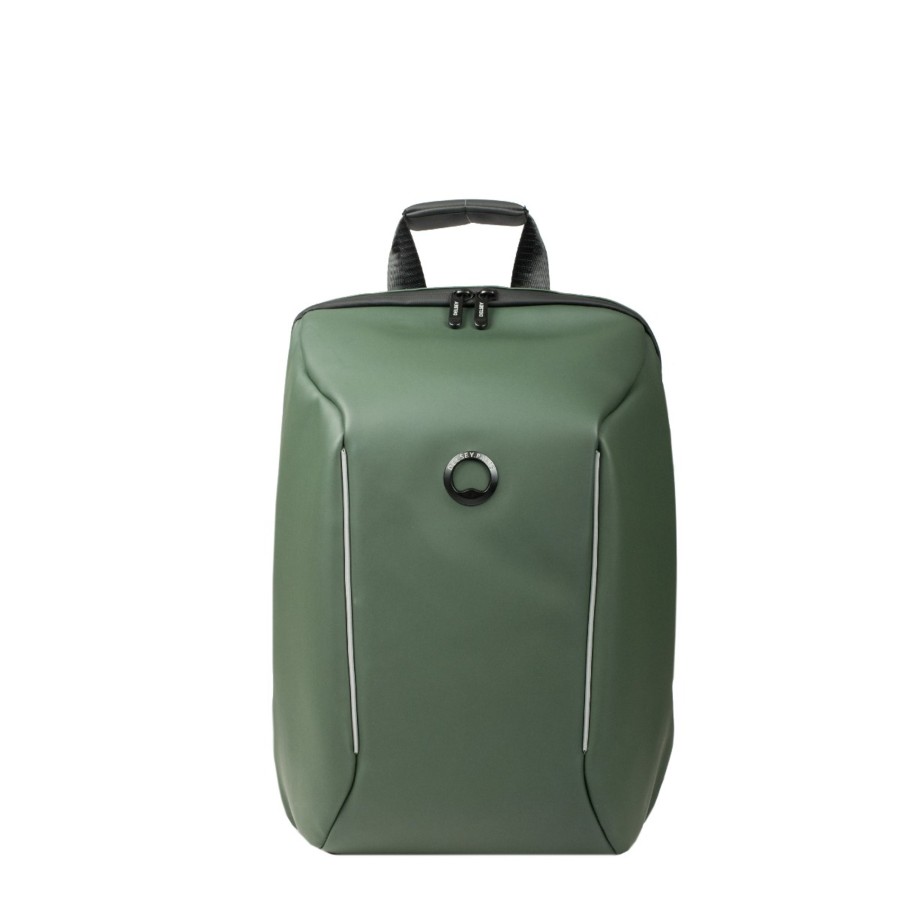 Homme Delsey Sac A Dos | Sac A Dos Securain Army Delsey Vert