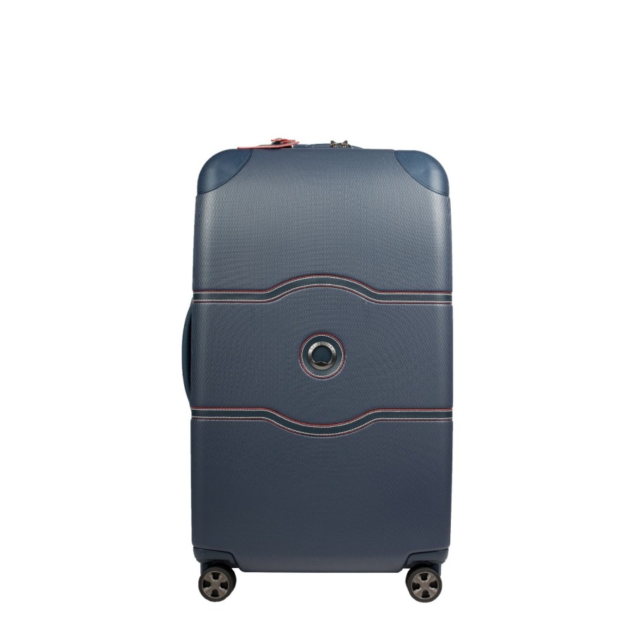 Bagages Delsey Valise 4 Roues Rigide | Valise Trunk 73Cm Chatelet Air 2.0 Delsey Bleu