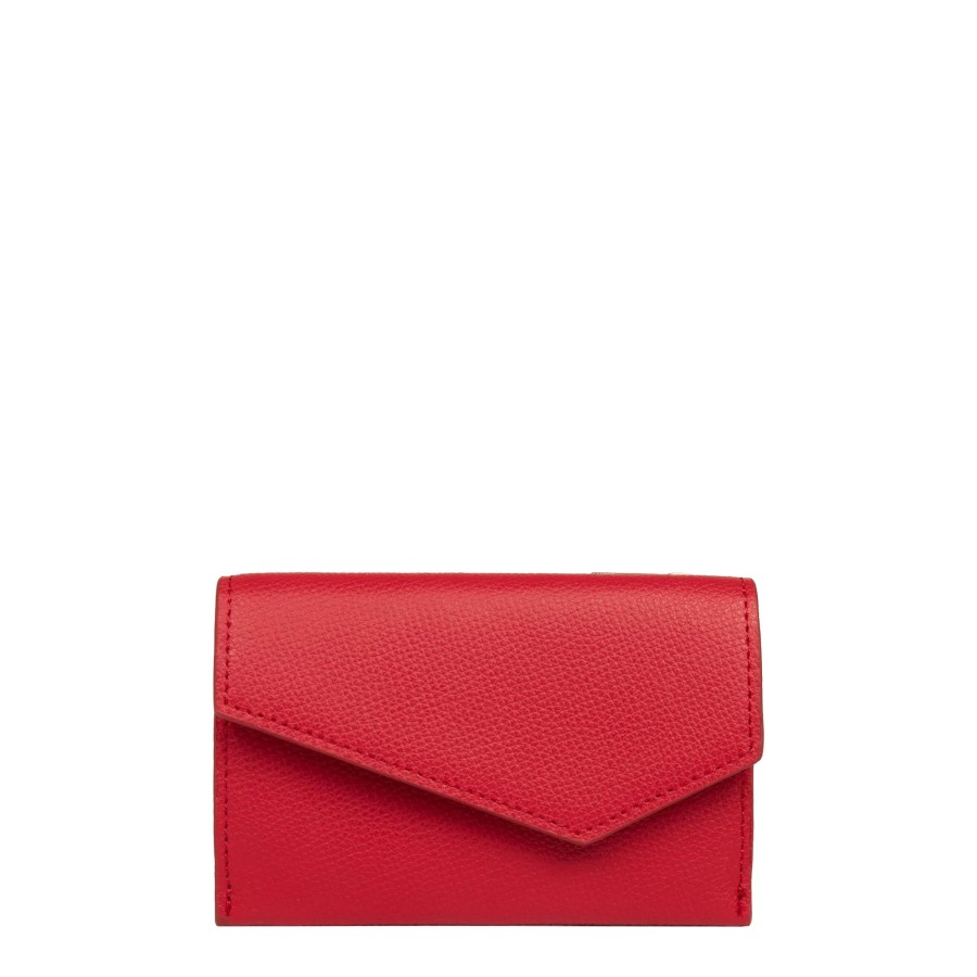 Femme Lancaster Porte Cartes | Porte Cartes En Cuir Zoe Lancaster Rouge