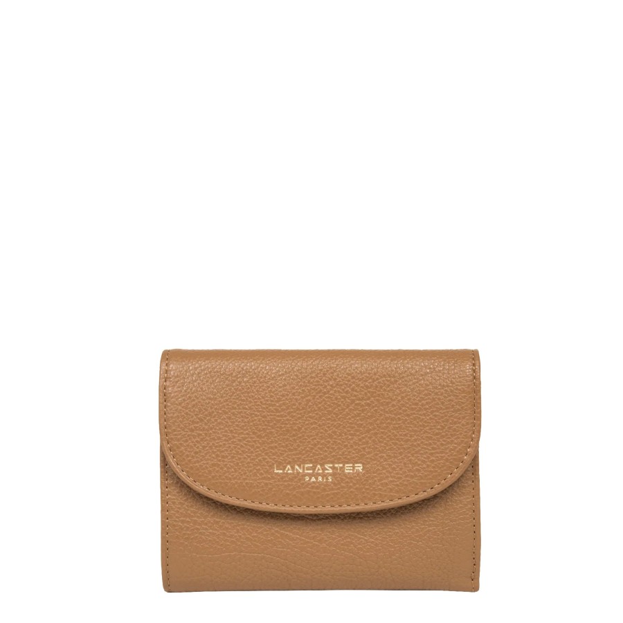 Femme Lancaster Portefeuille | Portefeuille En Cuir Dune Lancaster Camel