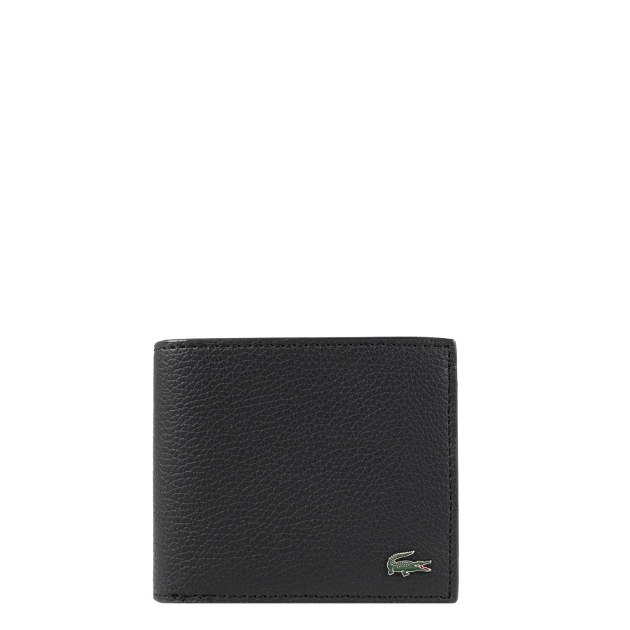 Homme Lacoste Portefeuille | Portefeuille Smart Concept Lacoste Noir