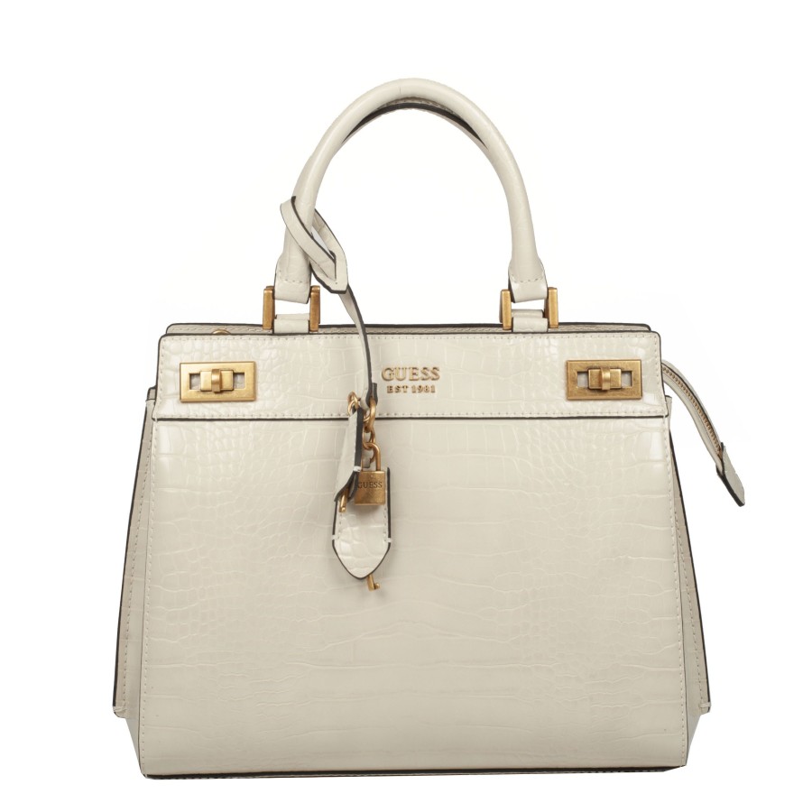 Femme Guess Sac Porte Main | Sac A Main Eggshell Katey